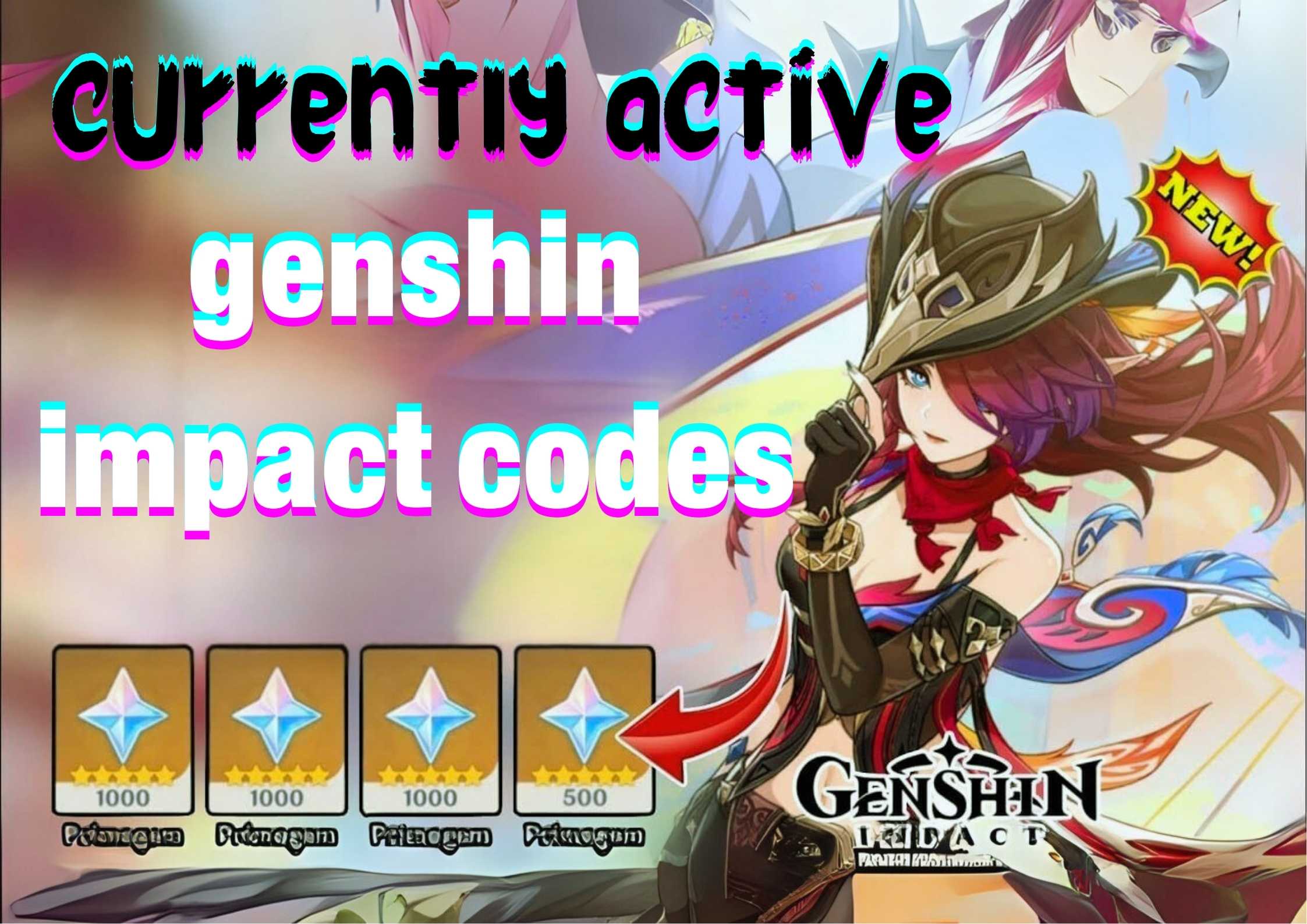 currently active genshin impact codes