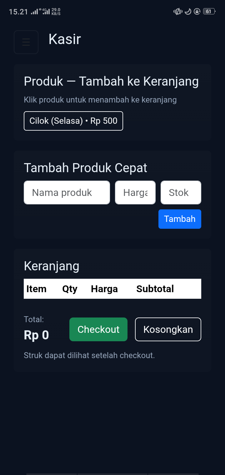 Aplikasi Kasir