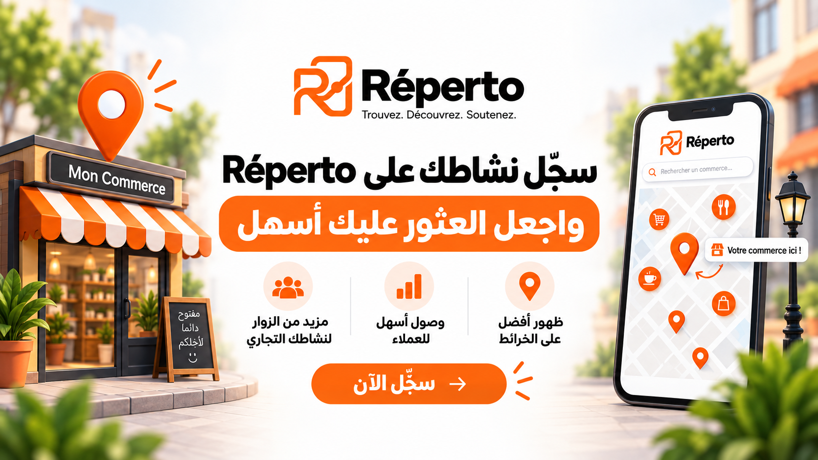 ابحث عن المحترف أو النشاط المناسب في ولايتك